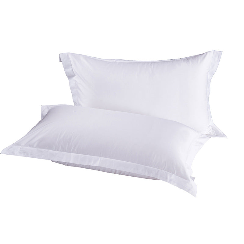 300TC Cotton White Hotel Pillowcase Set – Pure Sateen, 45×45 / 50×30 / 40×60 cm, No Insert, Deep-Pocket Envelope & Invisible Zip, OEKO-TEX, MOQ 50