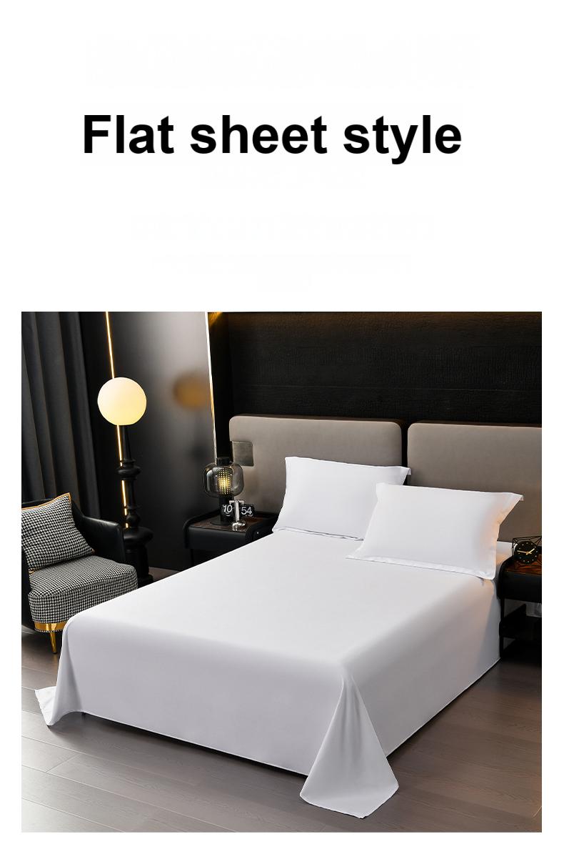 300TC Cotton Solid 4-Piece Bedding Set | Deep-Pocket Fitted Sheet MOQ 50 pcs