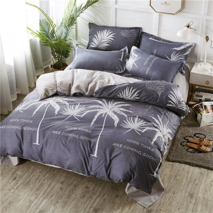 Aloe-Infused Microfiber 4-PC Bedding Set – Cooling Silky-Soft Sheet & Pillowcase Pack, 16" Deep-Pocket