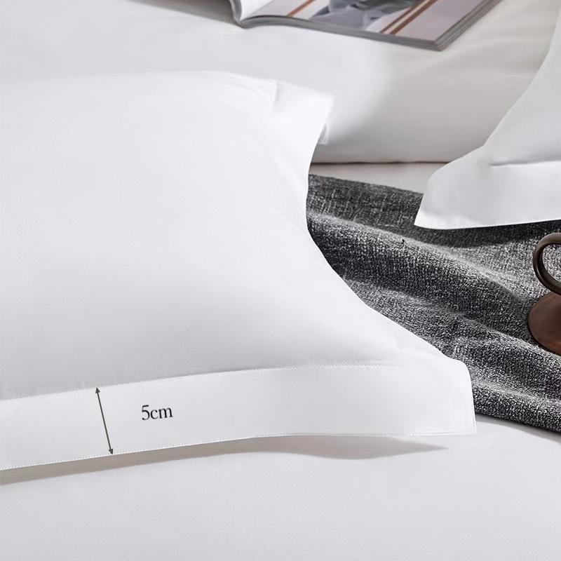 300TC Cotton White Hotel Pillowcase Set – Pure Sateen, 45×45 / 50×30 / 40×60 cm, No Insert, Deep-Pocket Envelope & Invisible Zip, OEKO-TEX, MOQ 50
