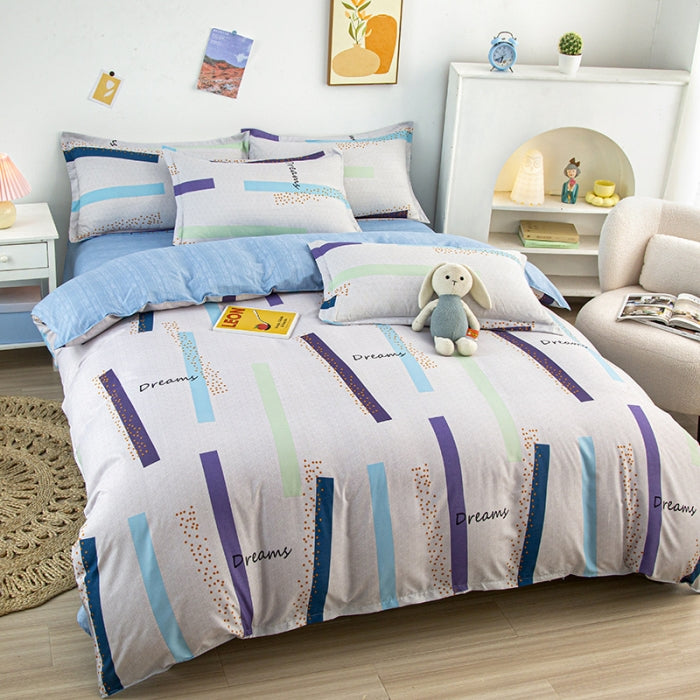 Aloe-Infused Microfiber 4-PC Bedding Set – Cooling Silky-Soft Sheet & Pillowcase Pack, 16" Deep-Pocket