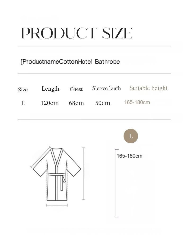 380 gsm Long-Staple Cotton Velour Bathrobe – Lightweight Spa Softness, Shawl Collar, Quick-Dry Hang Loop, Custom Logo, One-Size-Fits-Most