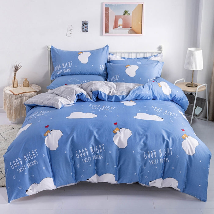 100% Cotton Bed Sheet Set 1.5 m | Pre-shrunk 128×68 | Tropical Leaf Print | AB-Design | Machine-Wash 80 ℃ | DDP 7-12 Days