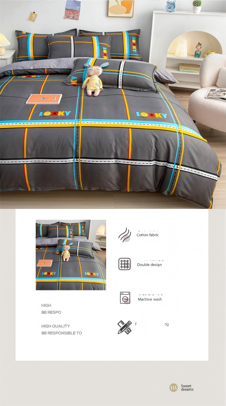 Aloe-Infused Microfiber 4-PC Bedding Set – Cooling Silky-Soft Sheet & Pillowcase Pack, 16" Deep-Pocket