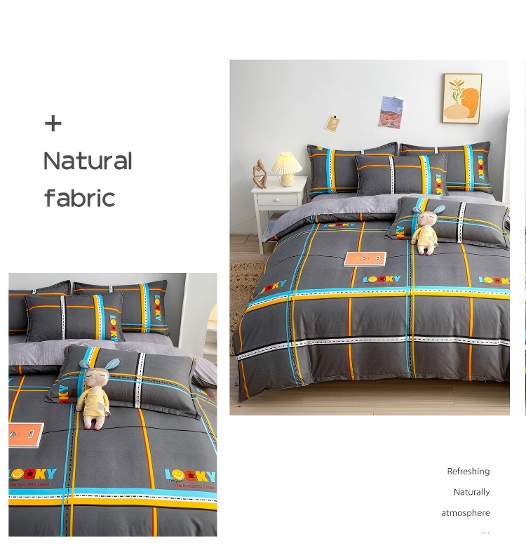 Aloe-Infused Microfiber 4-PC Bedding Set – Cooling Silky-Soft Sheet & Pillowcase Pack, 16" Deep-Pocket