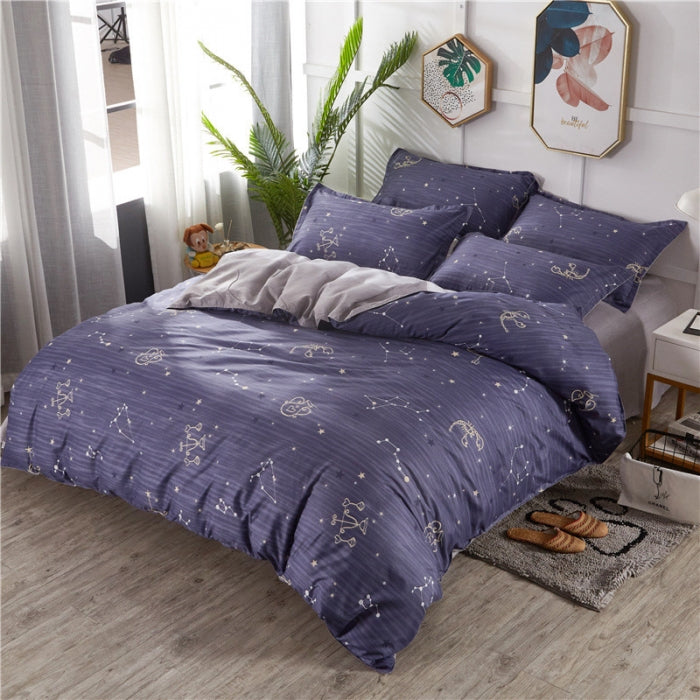 Aloe-Infused Microfiber 4-PC Bedding Set – Cooling Silky-Soft Sheet & Pillowcase Pack, 16" Deep-Pocket