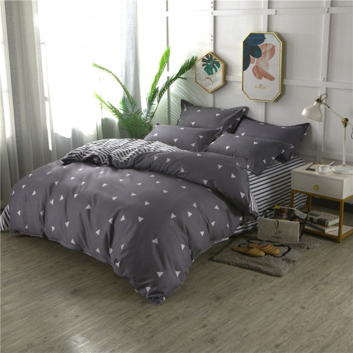 Aloe-Infused Microfiber 4-PC Bedding Set – Cooling Silky-Soft Sheet & Pillowcase Pack, 16" Deep-Pocket
