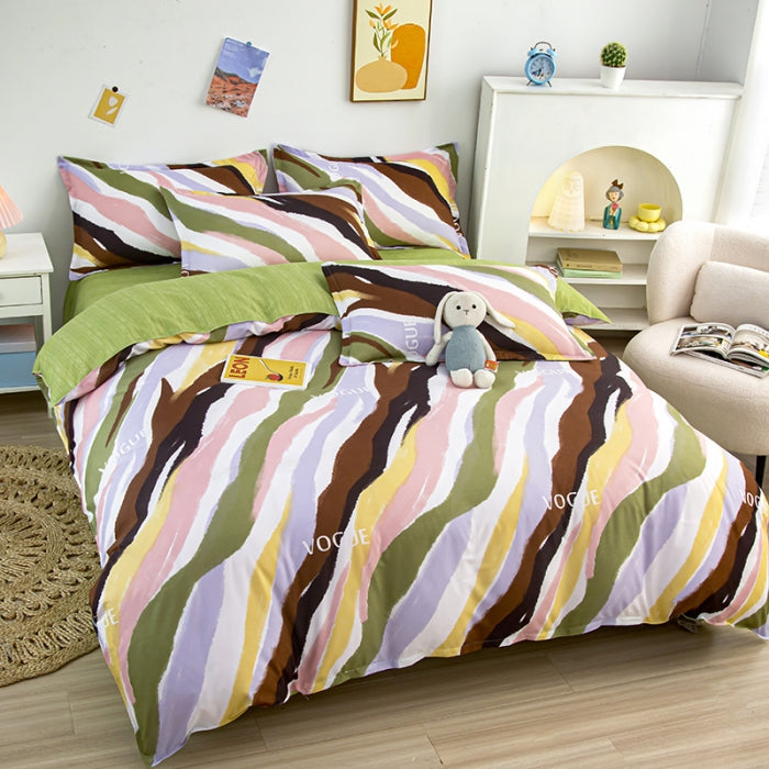 Aloe-Infused Microfiber 4-PC Bedding Set – Cooling Silky-Soft Sheet & Pillowcase Pack, 16" Deep-Pocket