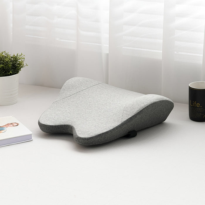 Memory Foam Lumbar Support Pillow 44×38 cm | Ergonomic Back Cushion for Office Chair/Car Seat | Slow-Rebound 45D | Washable Cover | Relief