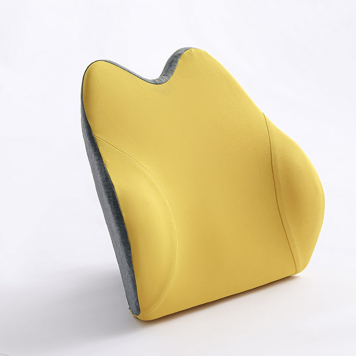 Memory Foam Lumbar Support Pillow 44×38 cm | Ergonomic Back Cushion for Office Chair/Car Seat | Slow-Rebound 45D | Washable Cover | Relief