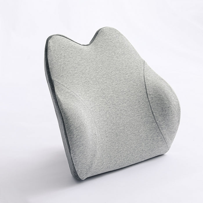 Memory Foam Lumbar Support Pillow 44×38 cm | Ergonomic Back Cushion for Office Chair/Car Seat | Slow-Rebound 45D | Washable Cover | Relief