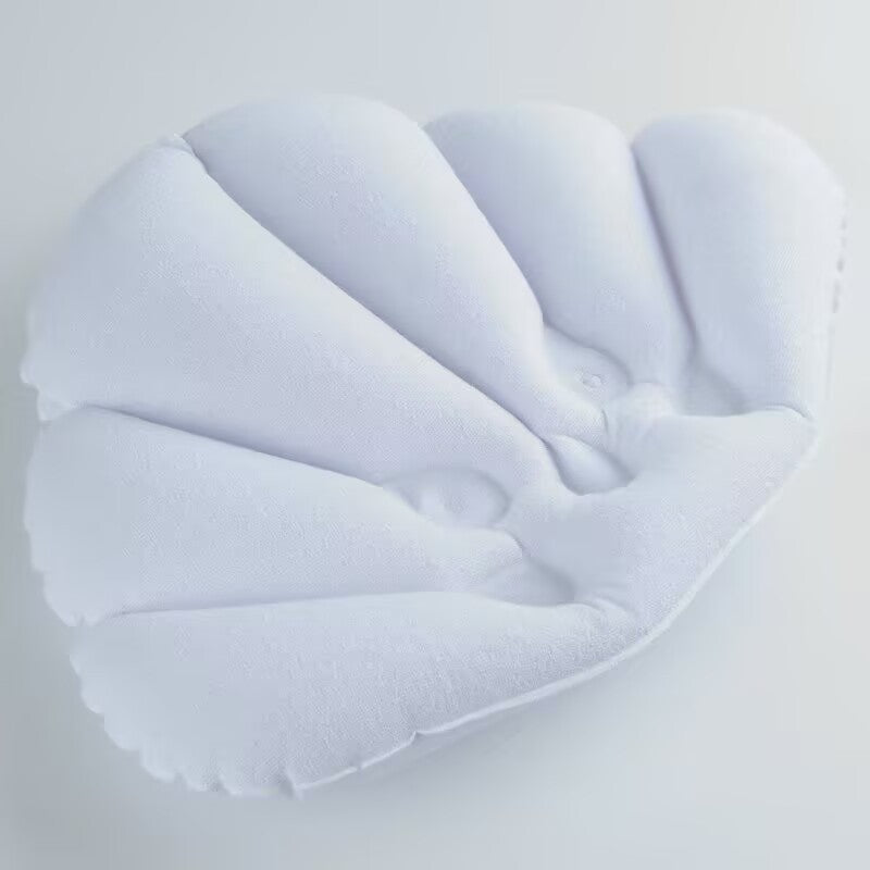 Suction-Cup Bath Pillow | Spa-Grade 3D Air Mesh | Super-Strong Grips | Ergonomic Neck & Back Support | Machine-Washable | 32×25 cm