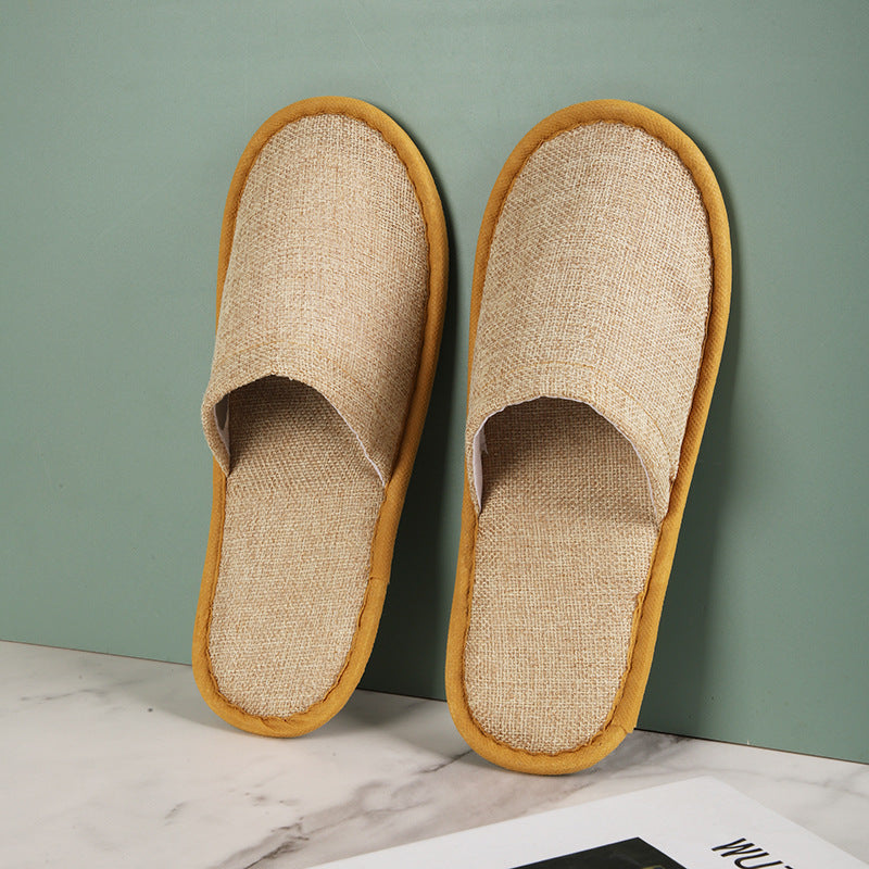 500-Pairs Wholesale Disposable Anti-Slip Slippers – Hotel/Spa Premium, Thick Foam Sole, Velvet Finish, Logo-Print Ready, One-Size Fits All