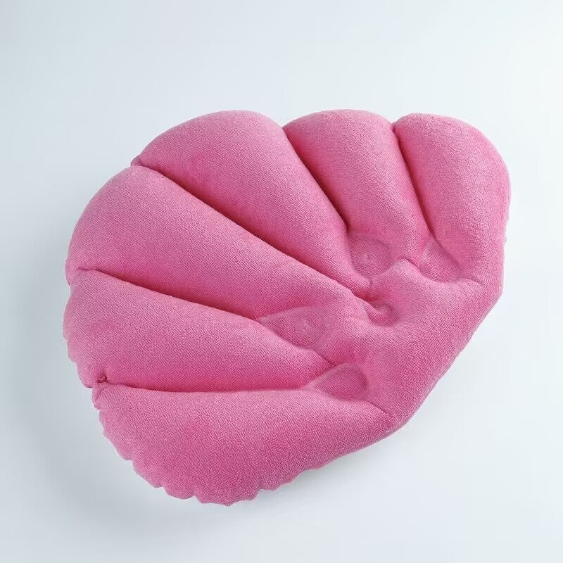 Suction-Cup Bath Pillow | Spa-Grade 3D Air Mesh | Super-Strong Grips | Ergonomic Neck & Back Support | Machine-Washable | 32×25 cm